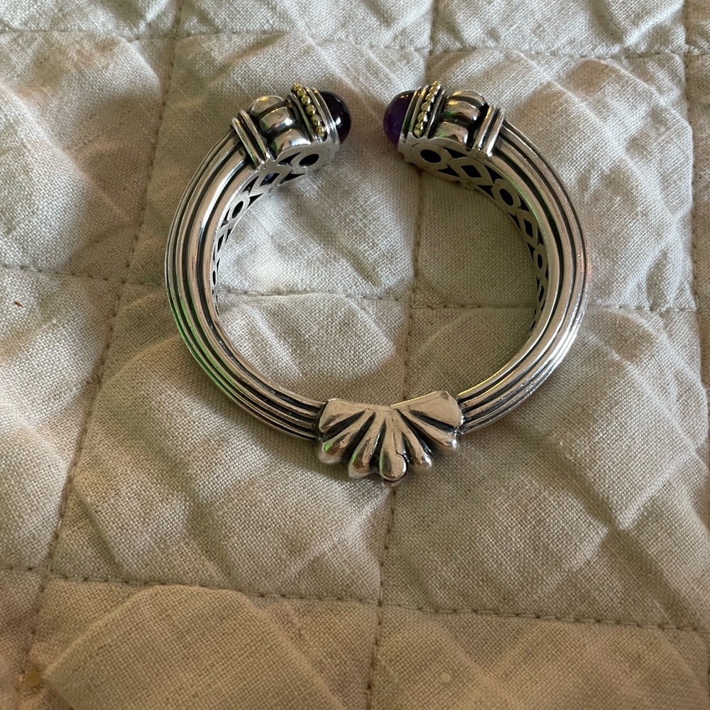LAGOS Silver Bracelet with Purple Accents - Picture 5 of 9